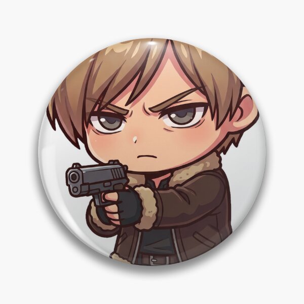 Item preview, Leon Resident Evil Sticker Chibi 5 designed and sold by Farinsta.