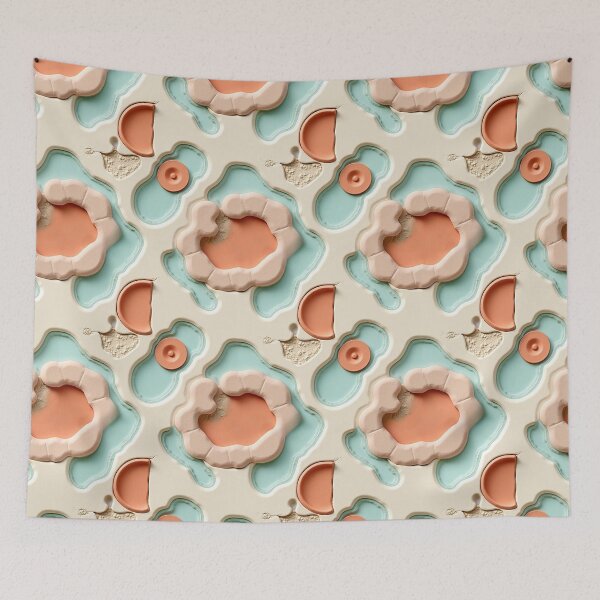 Item preview,  Organic Lagoon Abstract Pattern | Coastal Earth Tone Seamless Repeat designed and sold by AnimalAirtistry.
