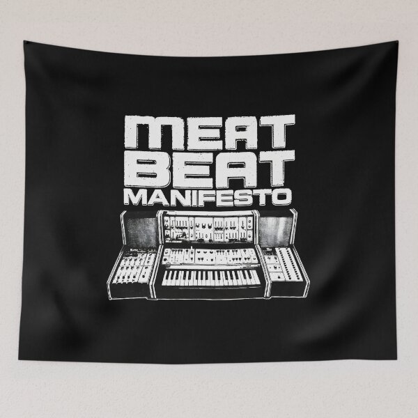 Item preview, Meat Beat Manifesto Synth Retro Electronic Music Art designed and sold by Sidraxoka.
