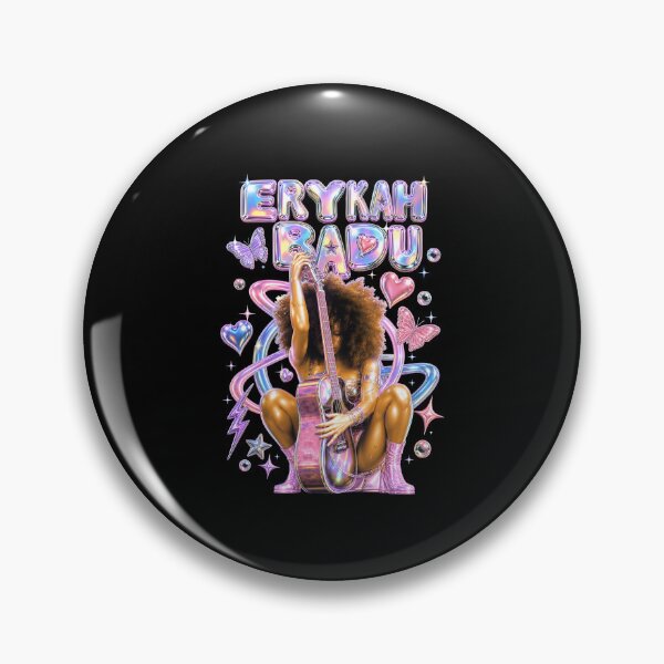 Item preview, Ery.kah Ba.du Vintage Rnb Playing The Guitar designed and sold by RichardCano76.