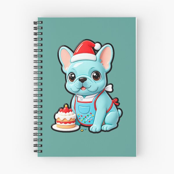 Item preview, Santa Baker Blue Bulldog designed and sold by Raloel Art.