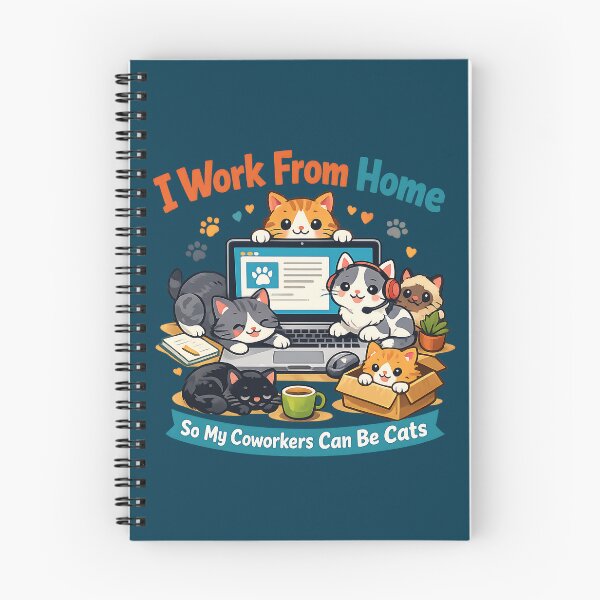 Item preview, I Work From Home So My Coworkers Can Be Cats | Funny Remote Work Office Humor designed and sold by DesignHouse07.