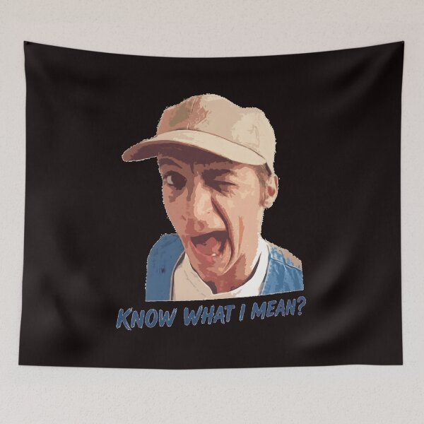 Item preview, Know What I Mean? Funny Winking Cap Guy designed and sold by Millle-Feuye.