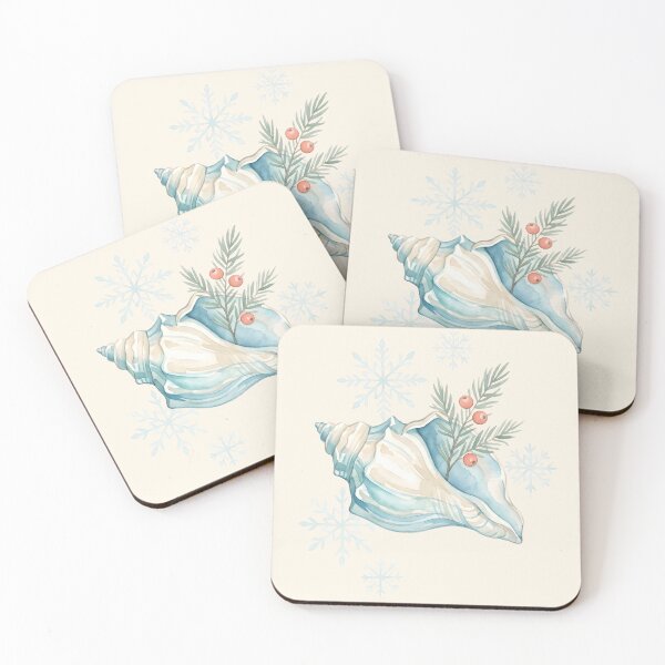 Item preview, Christmas Seashell – Coastal Holiday Beach Christmas Design designed and sold by Sea Gem.