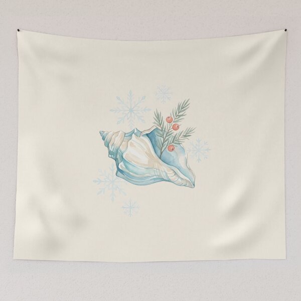 Item preview, Christmas Seashell – Coastal Holiday Beach Christmas Design designed and sold by Sea Gem.