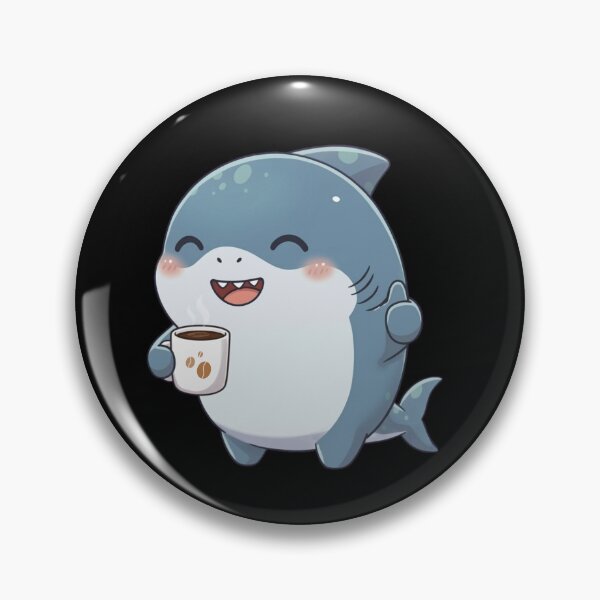 Item preview, Shark Coffee Bean designed and sold by Nature's Chibis.