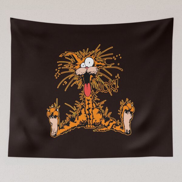 Item preview, ACK! Distressed Orange Cat Comic Character designed and sold by AXA-Walahada.