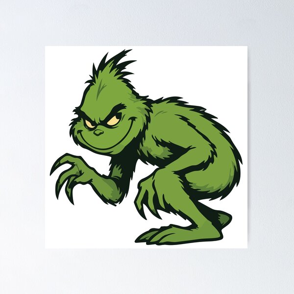 Item preview, Naughty Green Grinch designed and sold by sokorabotar.