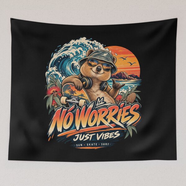 Item preview, NO WORRIES – JUST VIBES designed and sold by dhmnee.