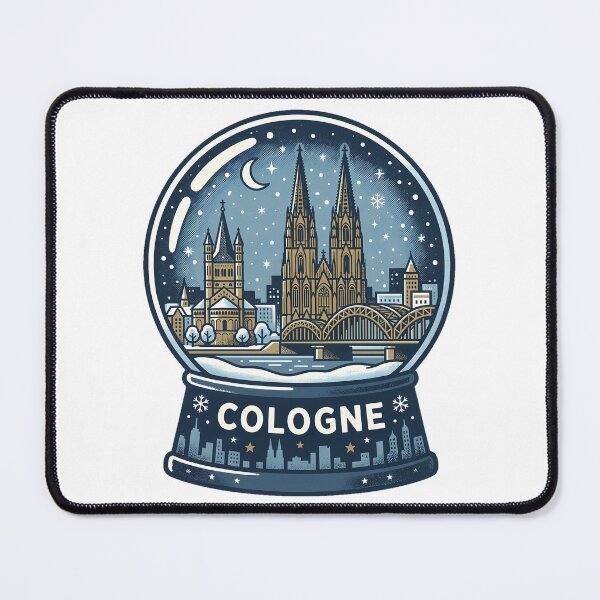 Item preview, Vintage Cologne Snow Globe Travel Badge designed and sold by k3rstman1.