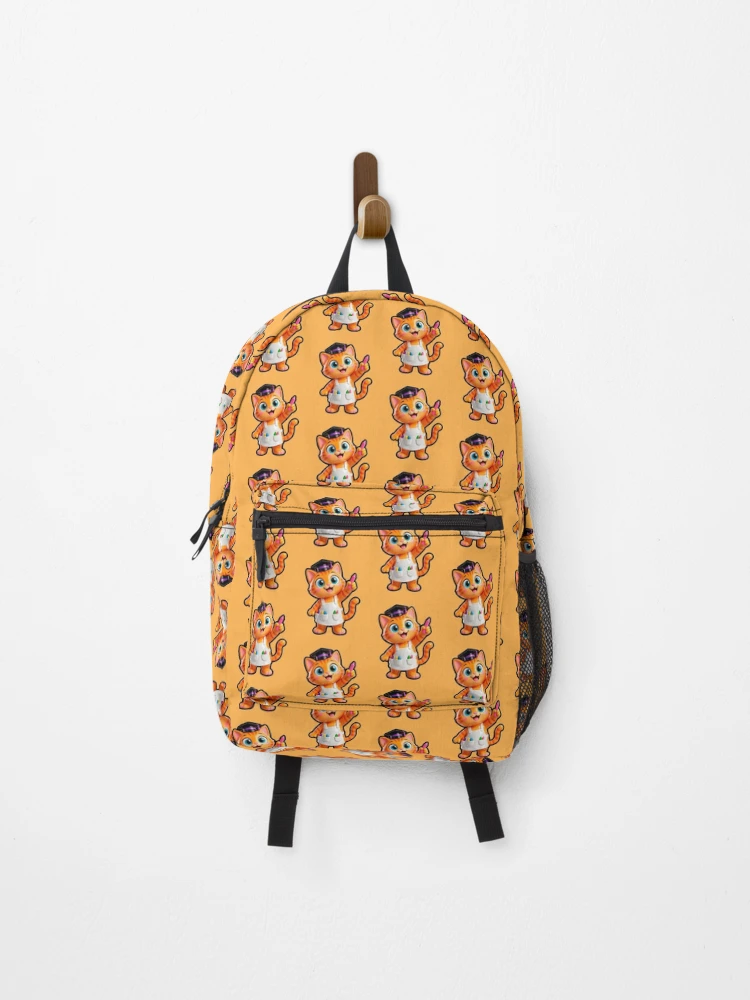 Thumbnail 1 of 3, Backpack, Graduation Artist Cat designed and sold by Raloel Art.