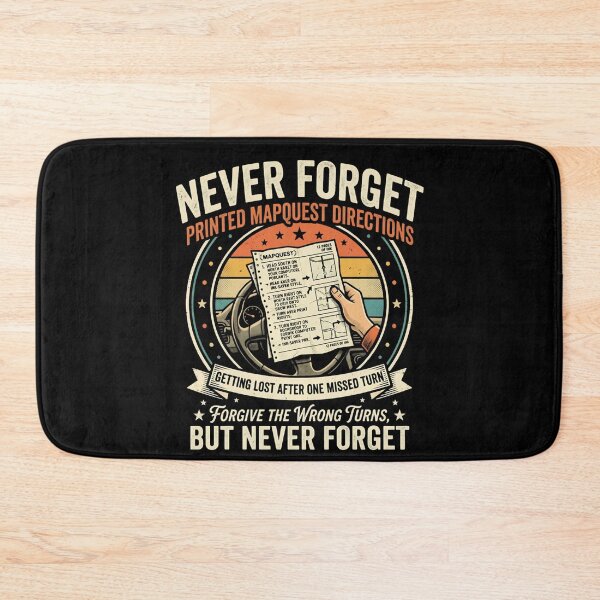 Item preview, Never Forget Printed MapQuest Directions designed and sold by VYRON STUDIO.