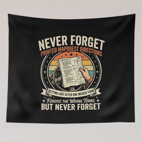 Item preview, Never Forget Printed MapQuest Directions designed and sold by VYRON STUDIO.