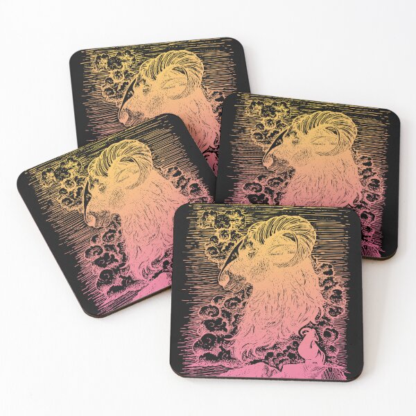 Item preview, Black Icelandic Leadersheep sunset version designed and sold by Konopikyu.