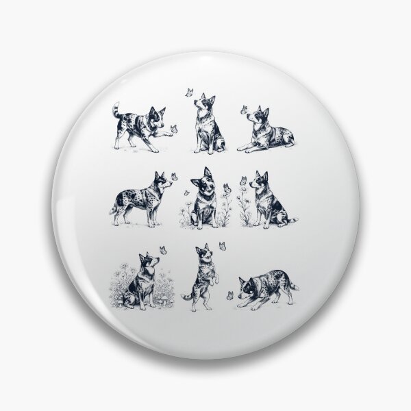 Item preview, Vintage Texas Heeler with Butterfly Flower Dog Lover designed and sold by dian-rody-crest.