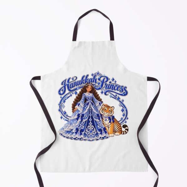 Item preview, Silver and Navy with Tiger Hanukkah Princess designed and sold by meganlaub1.