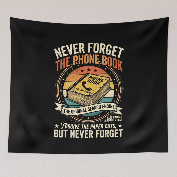 Item preview, Never Forget the Phone Book (The Original Search Engine) designed and sold by VYRON STUDIO.