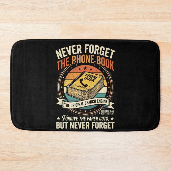 Item preview, Never Forget the Phone Book (The Original Search Engine) designed and sold by VYRON STUDIO.