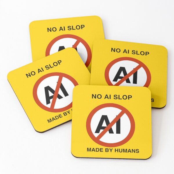 Item preview, No AI Slop Yellow designed and sold by Donnahuntriss.