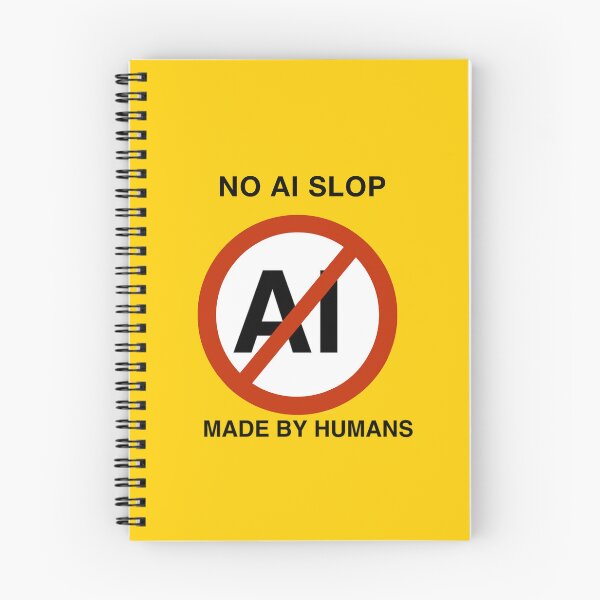 Item preview, No AI Slop Yellow designed and sold by Donnahuntriss.
