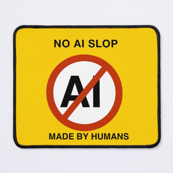 Item preview, No AI Slop Yellow designed and sold by Donnahuntriss.