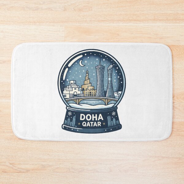 Item preview, Vintage Doha Snow Globe Travel Badge designed and sold by k3rstman1.