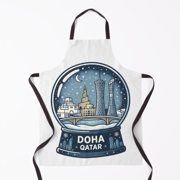 Item preview, Vintage Doha Snow Globe Travel Badge designed and sold by k3rstman1.