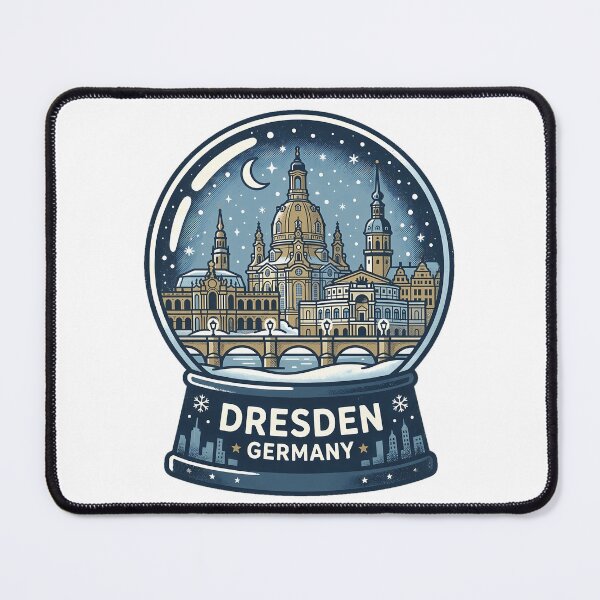 Item preview, Vintage Dresden Snow Globe Travel Badge designed and sold by k3rstman1.