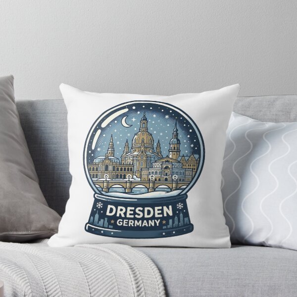 Item preview, Vintage Dresden Snow Globe Travel Badge designed and sold by k3rstman1.