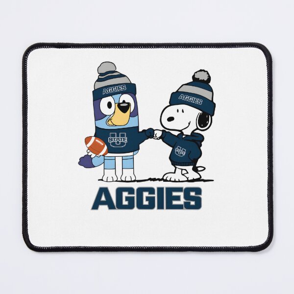Item preview, Utah State Aggies x Snoopy Bluey Christmas Football NCAA designed and sold by Kleinpixel.