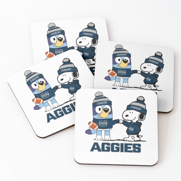 Item preview, Utah State Aggies x Snoopy Bluey Christmas Football NCAA designed and sold by Kleinpixel.