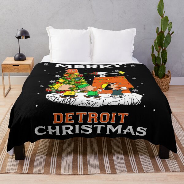 Item preview, Merry Detroit Christmas Peanuts Snoopy Tigers designed and sold by AdrianMis.
