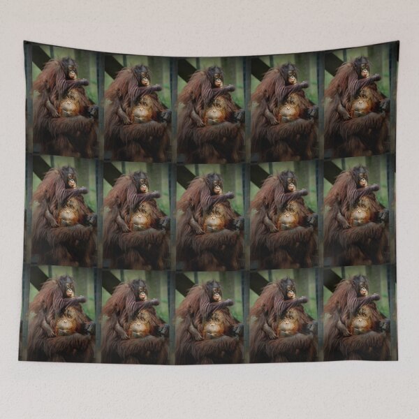 Item preview, Orangutan Mother and Baby Bonding designed and sold by Savannah Gibbs.
