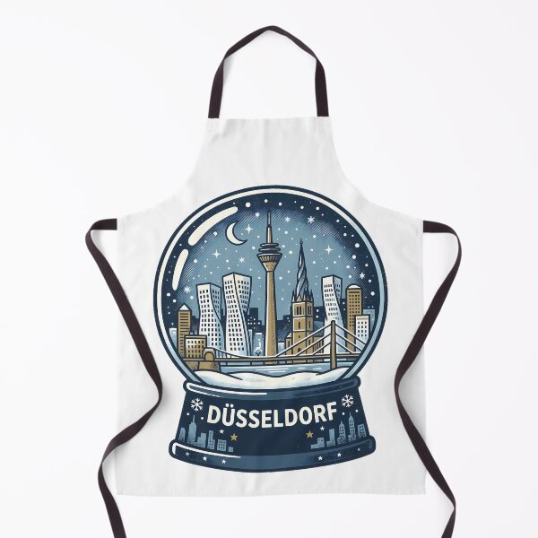 Item preview, Vintage Düsseldorf Snow Globe Travel Badge designed and sold by k3rstman1.