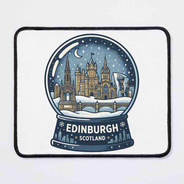 Item preview, Vintage Edinburgh Snow Globe Travel Badge designed and sold by k3rstman1.