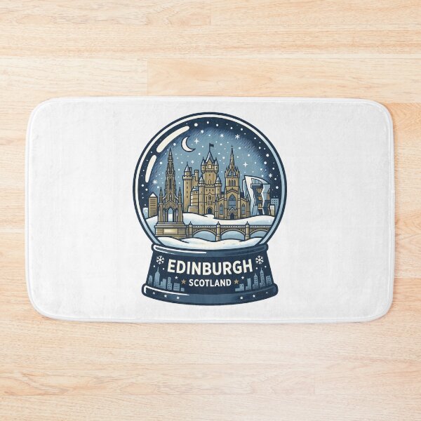 Item preview, Vintage Edinburgh Snow Globe Travel Badge designed and sold by k3rstman1.