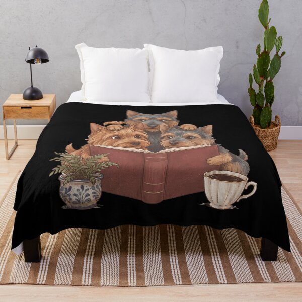 Item preview, Vintage Australian Terrier Reading Book Funny Dog Lover designed and sold by dian-rody-crest.