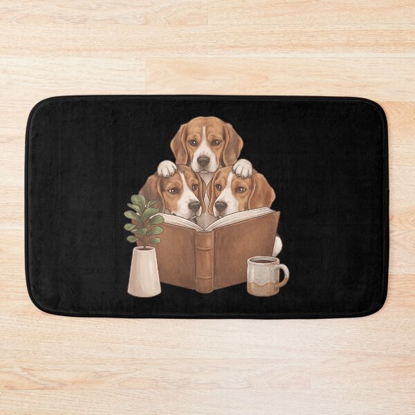 Item preview, Vintage Beagle Reading Book Funny Dog Lover designed and sold by dian-rody-crest.