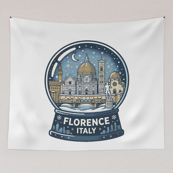 Item preview, Vintage Florence Snow Globe Travel Badge designed and sold by k3rstman1.