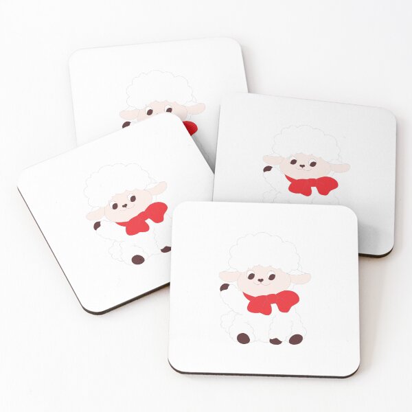 Item preview, Cute Red Bow Sheep – 2027 Year of the Sheep designed and sold by line9cat.