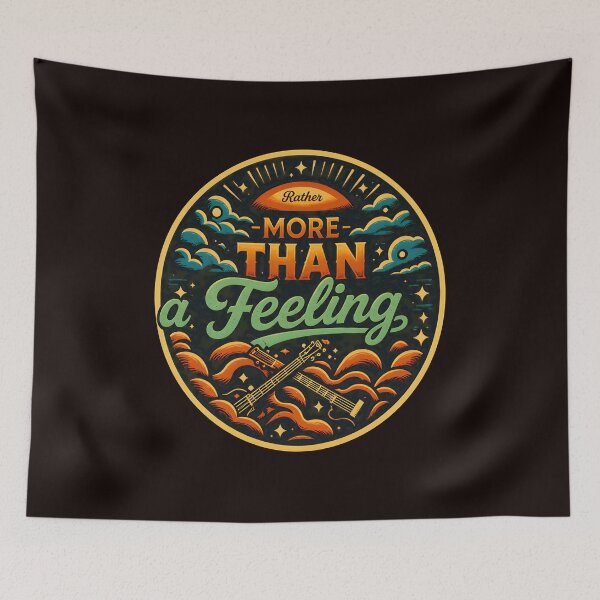 Item preview, Boston More Than a Feeling Retro Guitars Emblem designed and sold by ValentinCasevc.