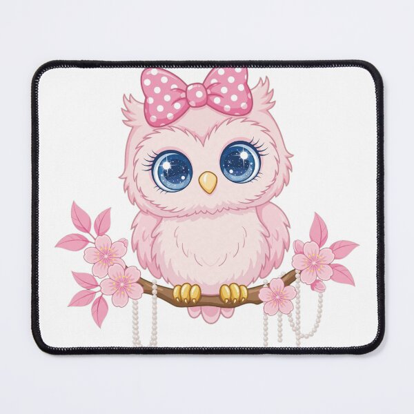 Item preview, Cute Pink Coquette Owl - Sweet & Simple  designed and sold by Mindful56.