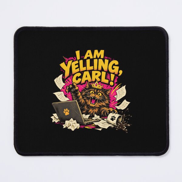 Item preview, Princess Donut I Am Yelling, Carl Mouse Pad designed and sold by ArchibaldStone.