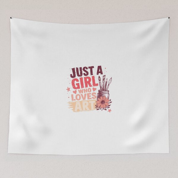 Item preview, Just A Girl Who Loves Art Female Painter Creative Hobby designed and sold by JonesFlora2025.