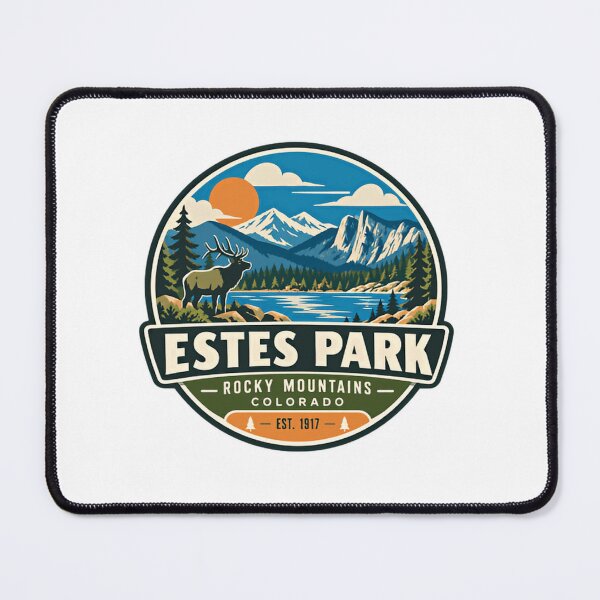 Item preview, Estes Park Rocky Mountains Colorado Est. 1917 Elk Nature Souvenir designed and sold by Simsimah26Parks.