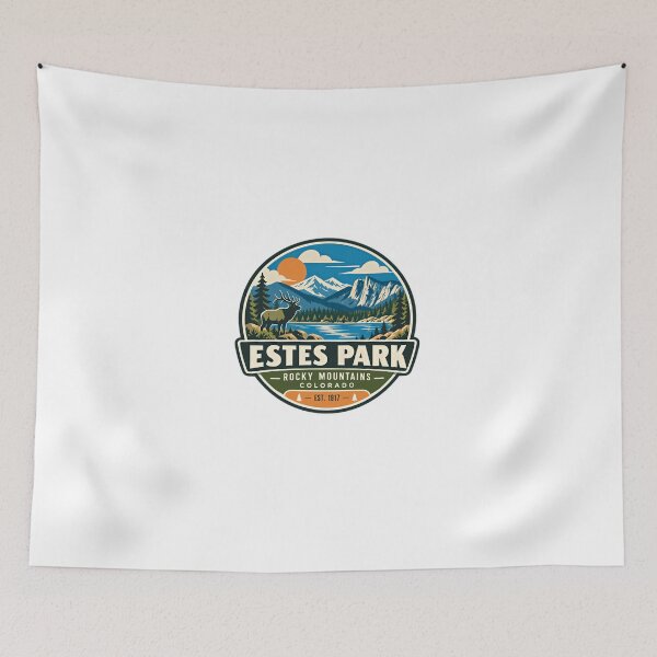 Item preview, Estes Park Rocky Mountains Colorado Est. 1917 Elk Nature Souvenir designed and sold by Simsimah26Parks.