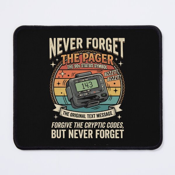 Item preview, Never Forget the Pager (143 = I Love You) designed and sold by VYRON STUDIO.