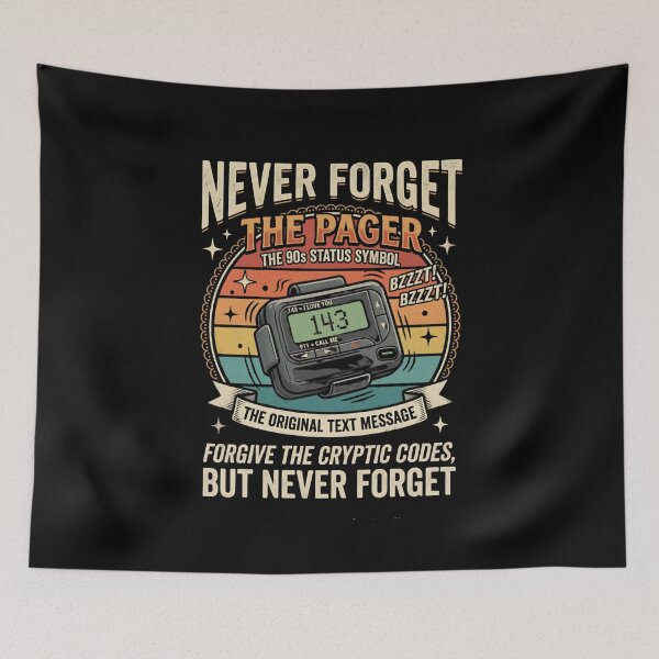 Item preview, Never Forget the Pager (143 = I Love You) designed and sold by VYRON STUDIO.