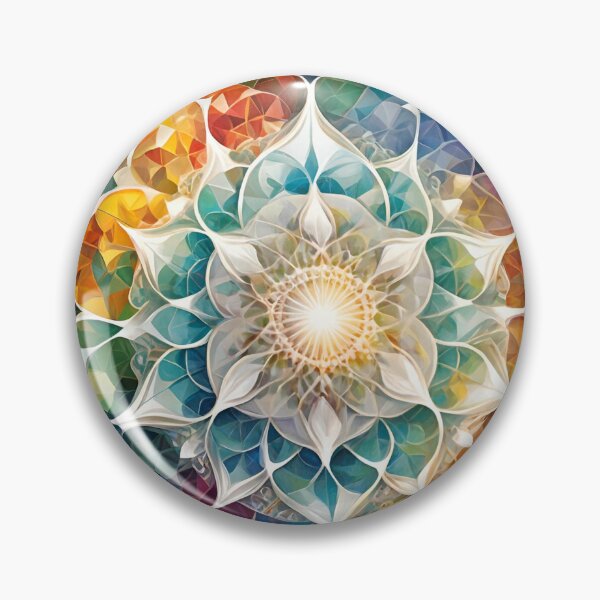 Item preview, Kaleidoscope Bloom – Radiant Geometric Floral Mandala designed and sold by tambanow.