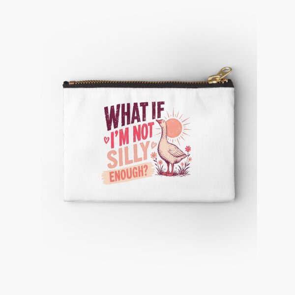 Item preview, What If I'm Not Silly Enough? Funny Goose Quote Humor Lover designed and sold by JonesFlora2025.